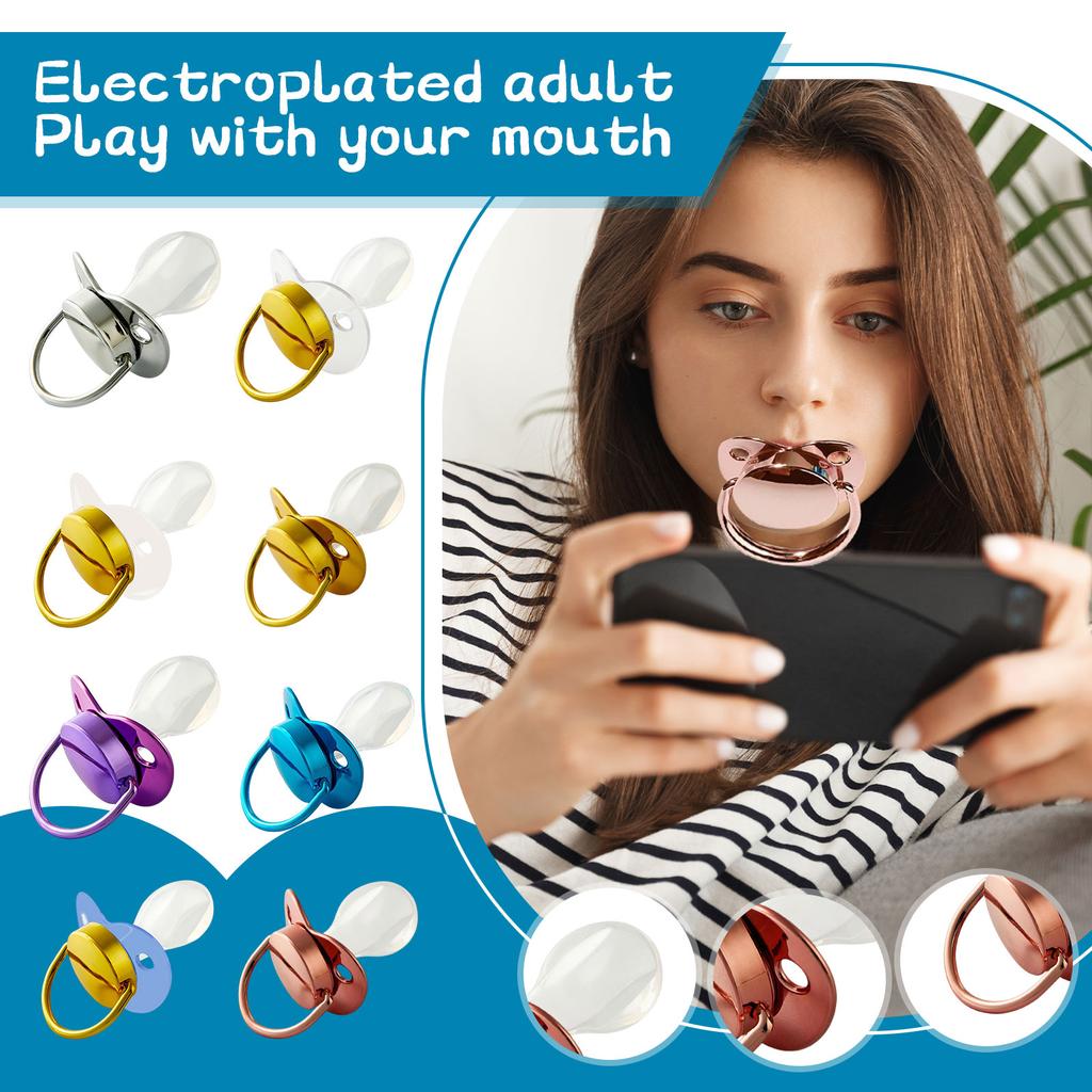 Adult Play Mouth Pacifier Silicone Pacifier Teething Gel