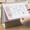 2025 Desk Calendar Small Stand Up Double-Coil Binding Monthly Calendar Daily Planner Event