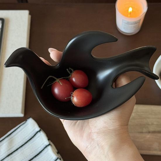 Керамическая тарелка для соуса, креативная милая тарелка для приправы в виде голубя, мультяшная тарелка для макания, тарелка для закусок, кухонные принадлежности