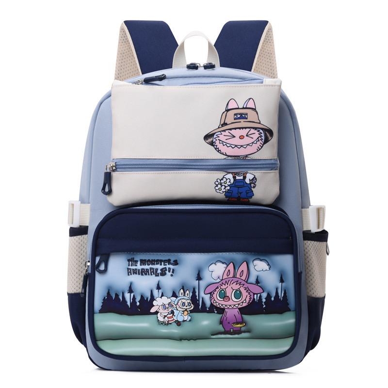 Lightweight Cute And Elementary School Backpack For Boys And Girls With Cartoon Characters