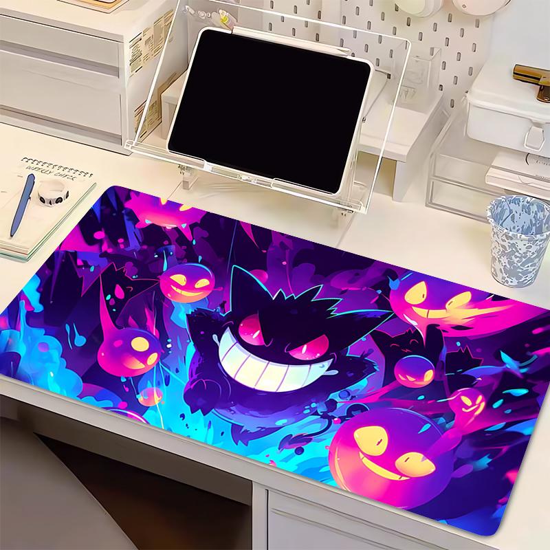 Anime Gaming Speed Mouse Pad P-Pokemon Gengar Gamer Cabinet Mouse Mat Keyboard Designed specifically Mousepad Computer Desk Mat
