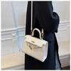 2024 Новая Стильная Городская Минималистичная Маленькая Сумка Через Плечо Женская Трансграничная Фактурная Портативная Сумка