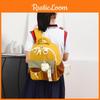 Childrens Color Blocked Backpack With Plush Pendant For Kindergarten Children