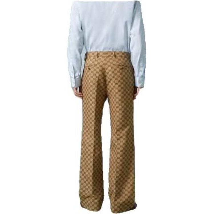Gucci Брюки из смесовой ткани с холстом Gg 672087ZAM7G2580