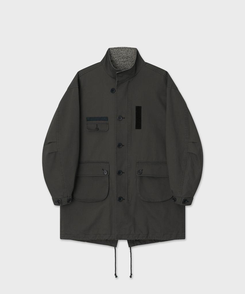 SUNLIT Vintage Fishtail Jacket (Khaki Grey)