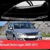 Для Renault Dacia Logan L90 U90 F90 2009 2010 2011 2012 Прозрачное стекло Лампа Крышка фары Крышка фары Корпус Абажур
