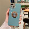 Роскошный Чехол-держатель для пальца с покрытием Для iPhone 17 Air 13 14 Pro Max 16 15 12 Мягкий Чехол для Телефона Для iPhone 11 Чехол