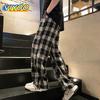 Men's Y2K Vintage Plaid Pants Trousers Casual Pants Sweatpants Harajuku Bagyy Pants Korean Autumn Clotes Man Women