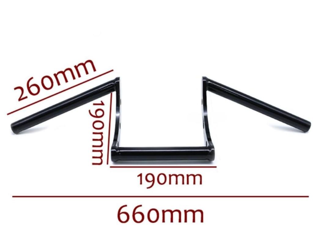 Vilom Motorcycle Handlebar 22/25mm Universal Bar Handle Fits Stainless Steel Resistant (22mm, Silver)