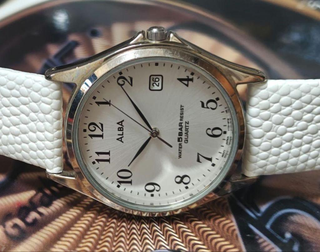 [USED] Seiko Alba Leather Strap Watch In Working Condition