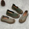 Ретро Ручной Работы Натуральная Кожа Мокасины Мягкая Подошва Коровья Кожа Плоские Женские Слипоны