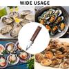 Нож для устриц Острое лезвие Шакер Ракушка Морепродукты Открывалка Инструмент Нержавеющая сталь Открывалка для моллюсков для устриц Моллюски Рыба-жаба Краб Раковины
