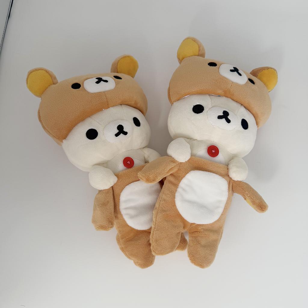 Kawaii Rilakkuma Cosplay Plush Korilakkuma Wear A Bodysuit Doll Cartoon Anime Pillow Toy Super Soft Kids Birthday Gift