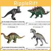 Dinosaur Figures Plastic Model For Kids Educational Decor And Display Playroom
