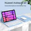 Bluetooth Keyboard and Cover Set for Huawei MatePad SE 11 2024 with Air Pen Slot Magnetic Case