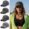 Washed Cotton Embroidered Baseball Cap Distressed Streetwear Sunscreen Hats  For Man Women Unisex