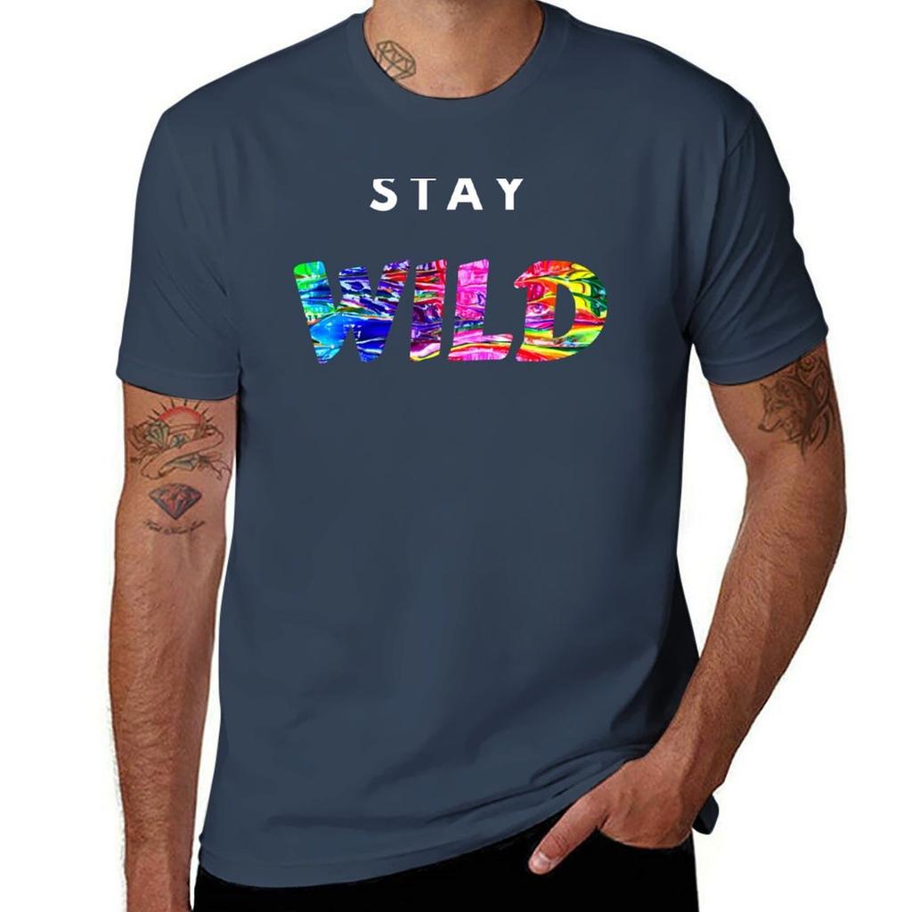 Stay Wild Ben Azelart Tshirt Daily Wear Print Tshirt