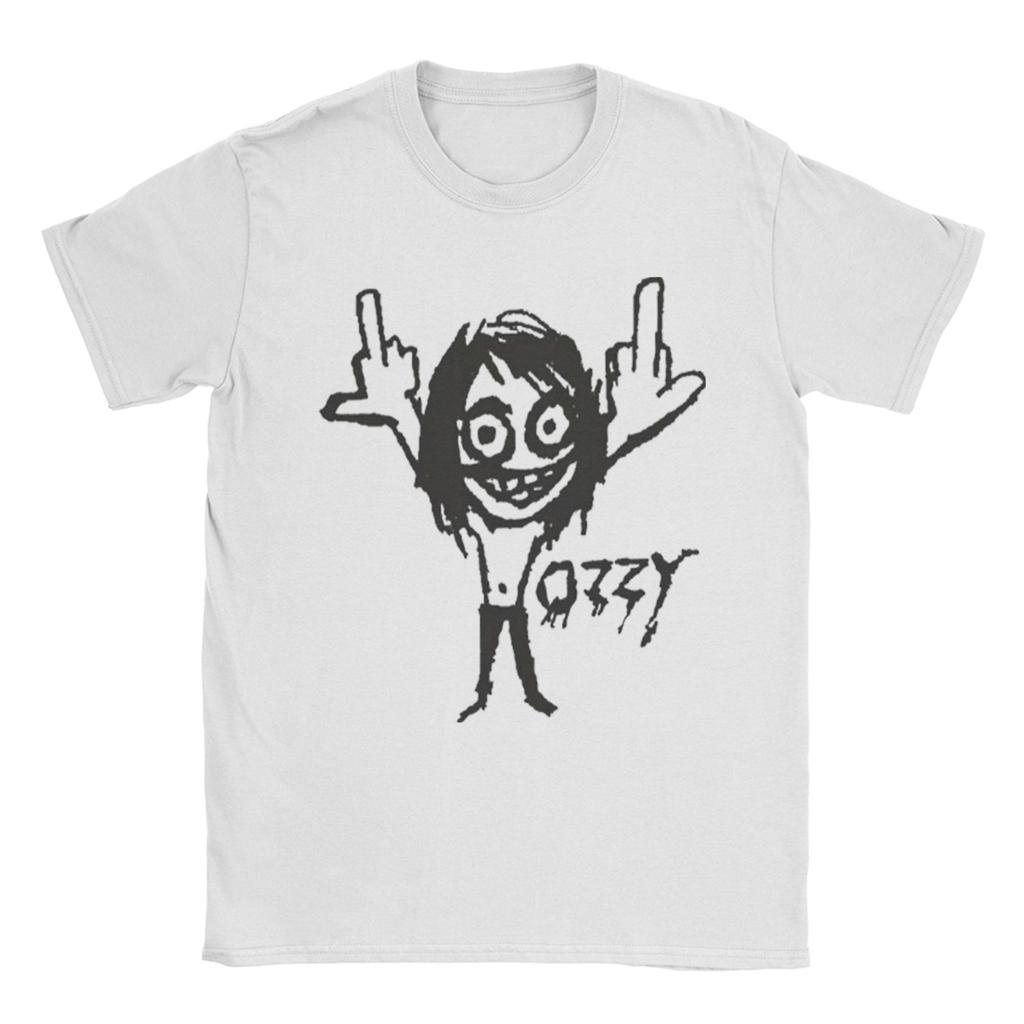 Ozzy Osbourne T-Shirt Men Vintage 100% Cotton Tees Round Neck Short Sleeve T Shirt New Arrival Tops