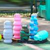 Портативная силиконовая выдвижная бутылка для воды в форме гранаты 500 мл, складная спортивная бутылка для воды, складная многоразовая кружка для питья, дорожная