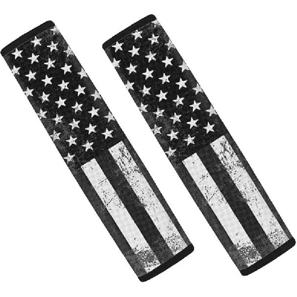 SEANATIVE Винтажный Американский Флаг Печать Накладка на Ремень Безопасности Автомобиля Защитный Чехол на Ремень Безопасности Комплект из 2 шт. Декор Салона Автомобиля