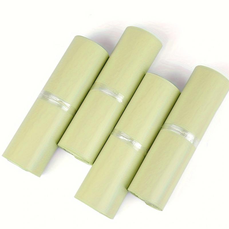 50 PCS/Set Express Bag Packing Bag Thickened Cream apricot Clothing Mail Waterproof Packing Bag Logistics Packing Bag