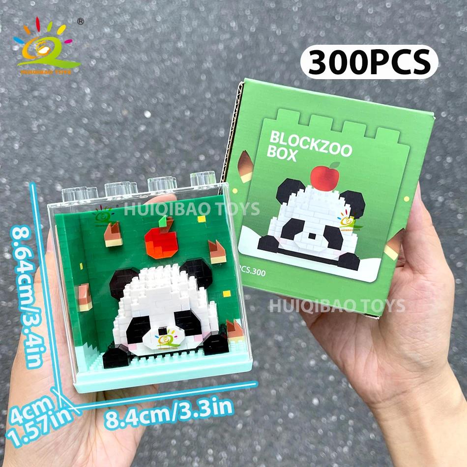 HUIQIBAO Детская мини-елка Санта-Клаус Модель Микро-кирпичики Конструктор Город DIY ZOO Животные Витрины Игрушки Подарок