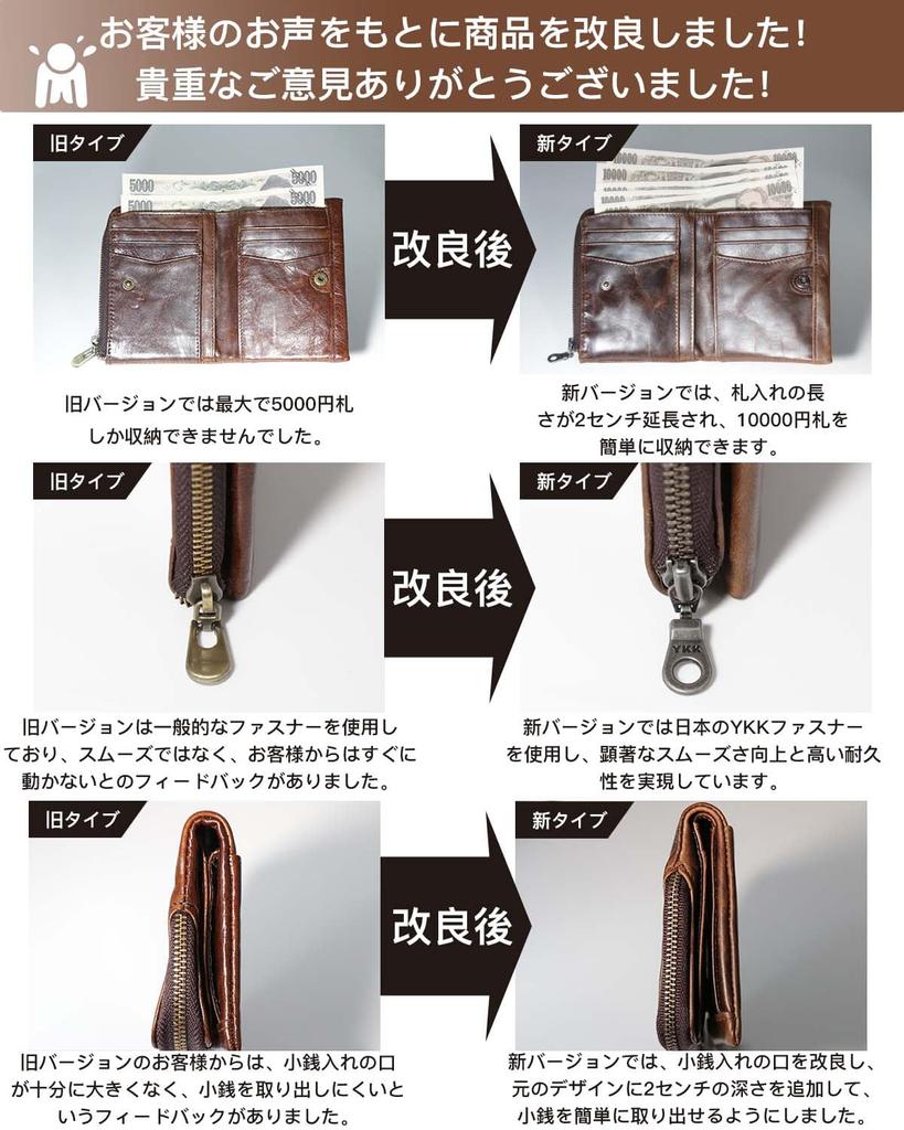 Bifold Genuine YKK Cowhide Large Capacity Coin 14 Card RFID Made by Top Wallet Perfect Gift for Entrance Christmas [fy FOXYORK] Third-Generation Men's