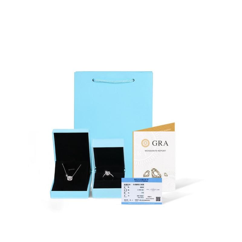 Bague Ringen Серебряное ожерелье S925 с подвеской из муассанита 0,3 карата в форме башни, ювелирные изделия на ключице