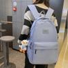 Сплошной цвет рюкзак большой емкости студенческий школьный женский рюкзак дорожная сумка