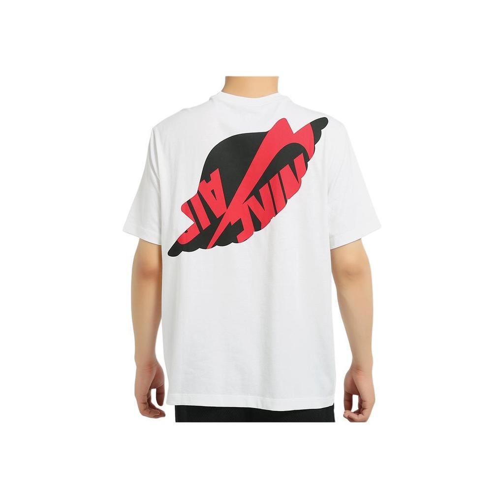 Air Jordan Wings Basketball Sports Casual Short Sleeve T-Shirt Men Tops White AT8903-100
