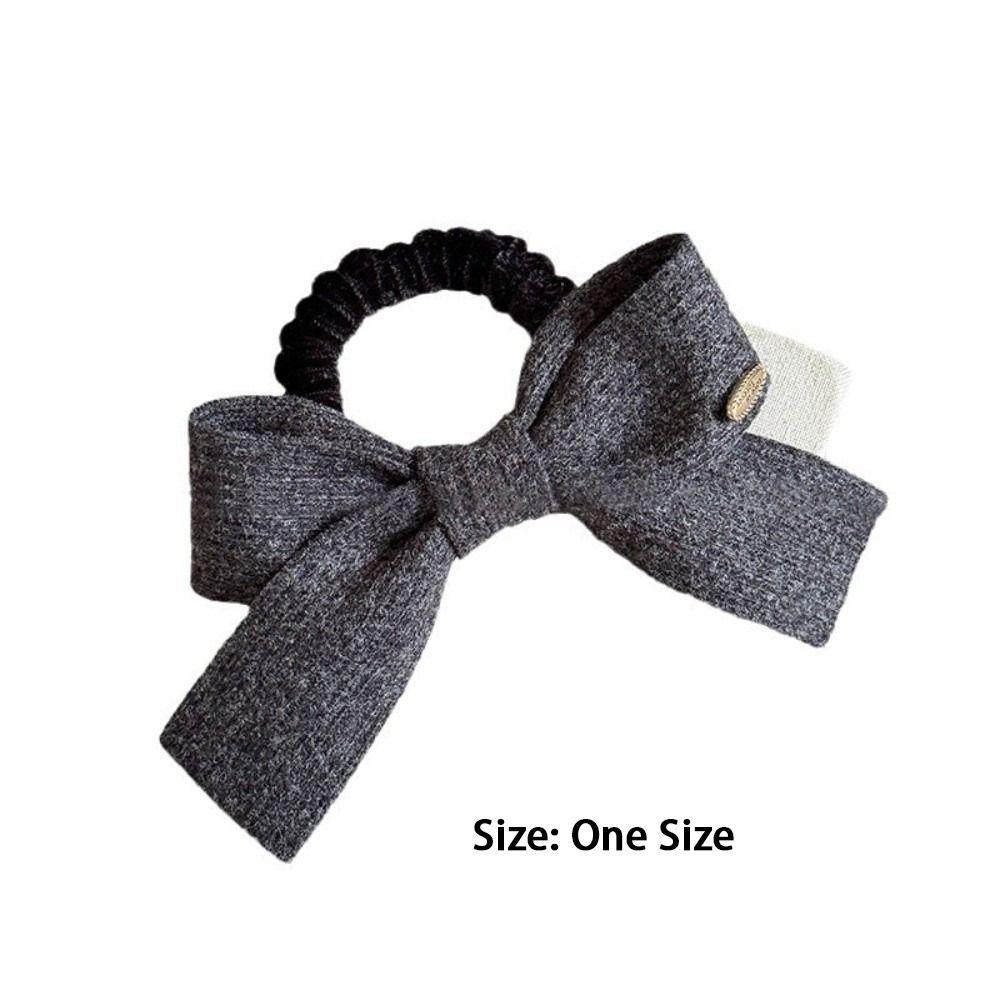 New Cute Bow Hair Rope High Elasticity Sweet Scrunchies Simple Rubber Band Hair Accessories