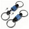 360 Degree Rotation Detachable Keychain Clip Retractable Key Chain  Hiking Accessories