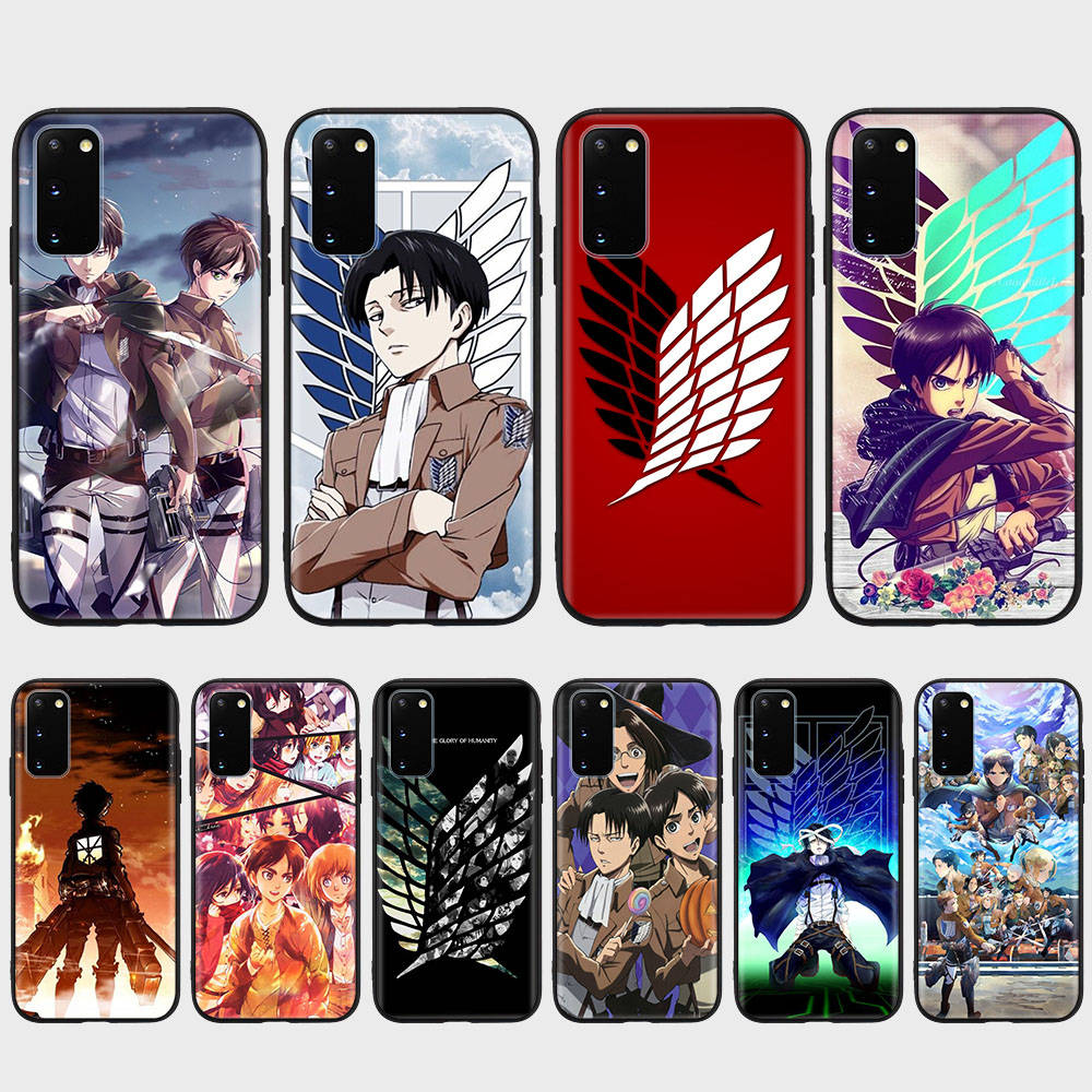 DT9 Attack On Titan Case for Xiaomi Poco X6 X4 M5 M6 F5 F6 C65 C55 C50 C51 C40 Redmi Note 7 8 14C A3X 13C 12C 11 10A 9C Pro Black Sofe Cover