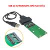 Карта адаптера USB-mSATA Micro SATA 6 Гбит/с USB 2,0-Mini PCIE MSata 1,8-дюймовый 16-контактный SSD-конвертер для твердотельных накопителей