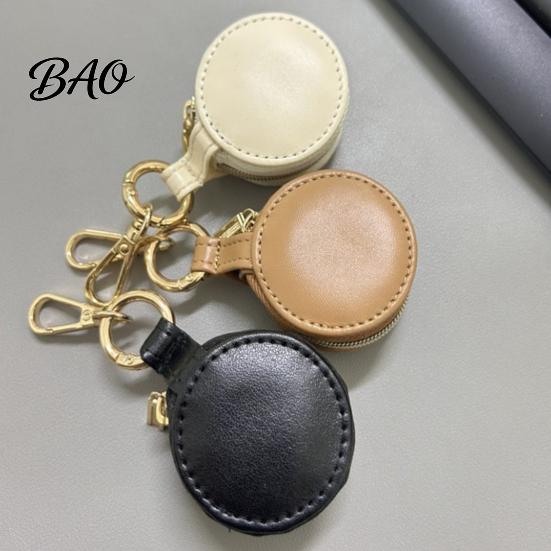 Wear Resistant Jewelry Pouch Portable Box Keychain, PU Leather Travel Organizer Case, Soft Small Case for Rings Velvet Lining Secure Zipper