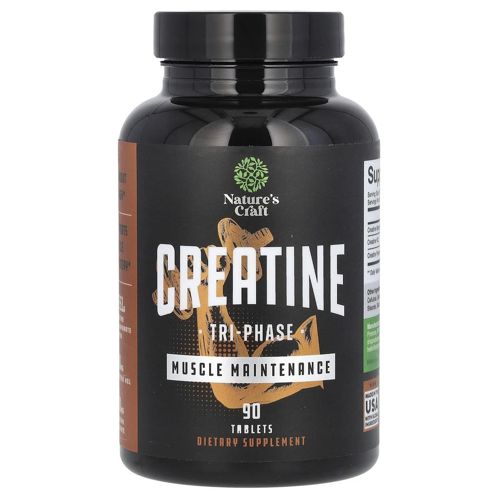 Nature's Craft Creatine, Phase 3, 90 Tablets