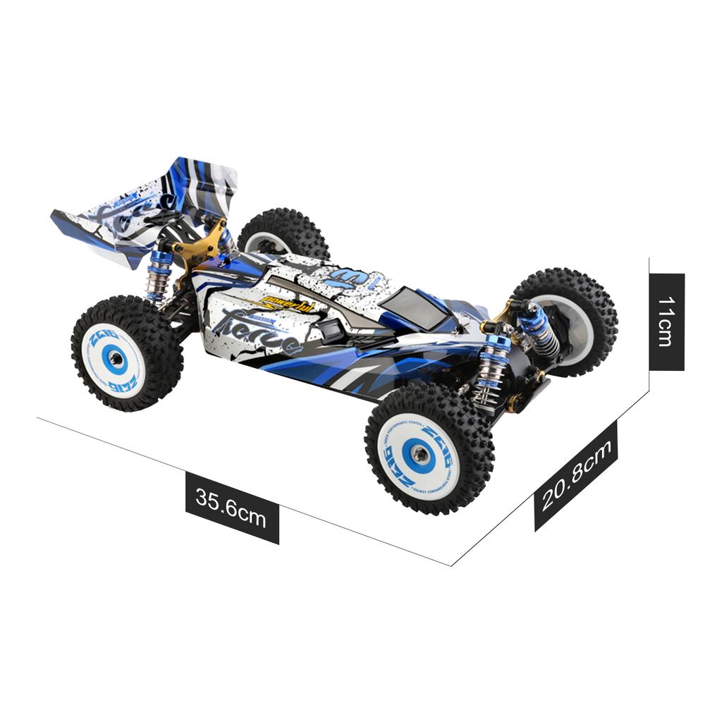 WLtoys 124017 Автомобиль с дистанционным управлением, внедорожный автомобиль, высокоскоростной гусеничный автомобиль с дистанционным управлением 112, 2,4 ГГц, гоночный