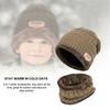 Kids Fleece Soft Balaclava Neck Scarf Cap Beanie Hat Scarf Knitted Hat