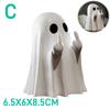 Halloween Middle Finger Ghost Decoration Cute Ghost Statue For Home Fireplace Decor Smooth Body Enhance Festive Atmosphere