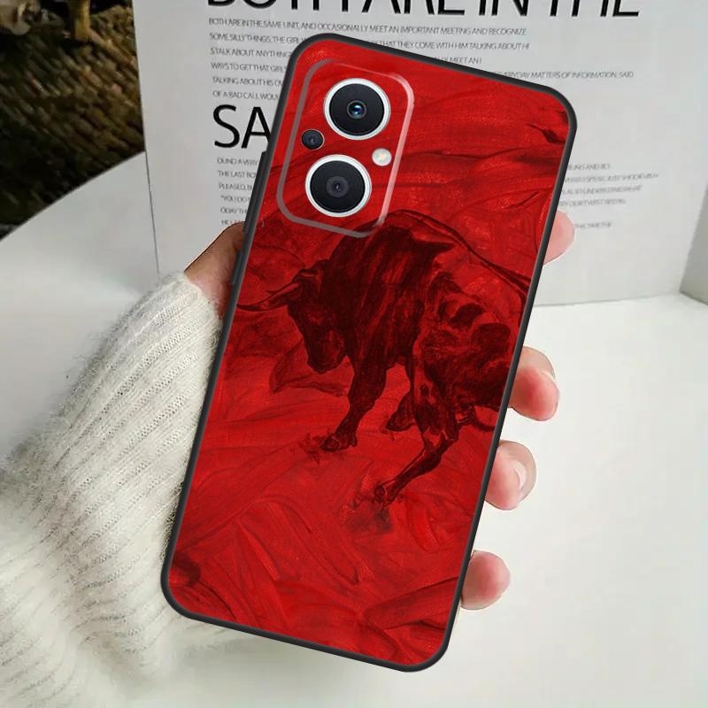 Чехол для телефона с быком и матадором для OPPO Reno 8T 14F 13 F 12 11 10 14 Pro 7 8 Lite OPPO Find X8 X6 X5 X9 Pro