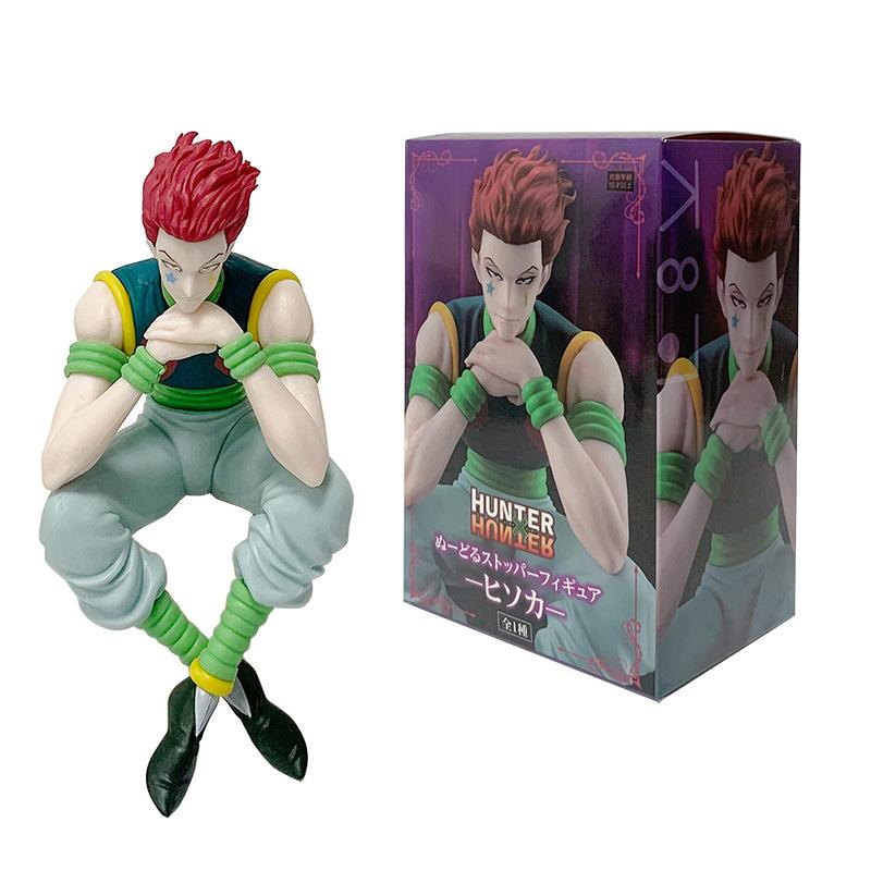 14 см Аниме Фигурка Hunter×Hunter Призрачная труппа Хисока Фигурка Экшн Подставка для лапши Украшение комнаты Подставка для лапши ПВХ Модель Игрушки