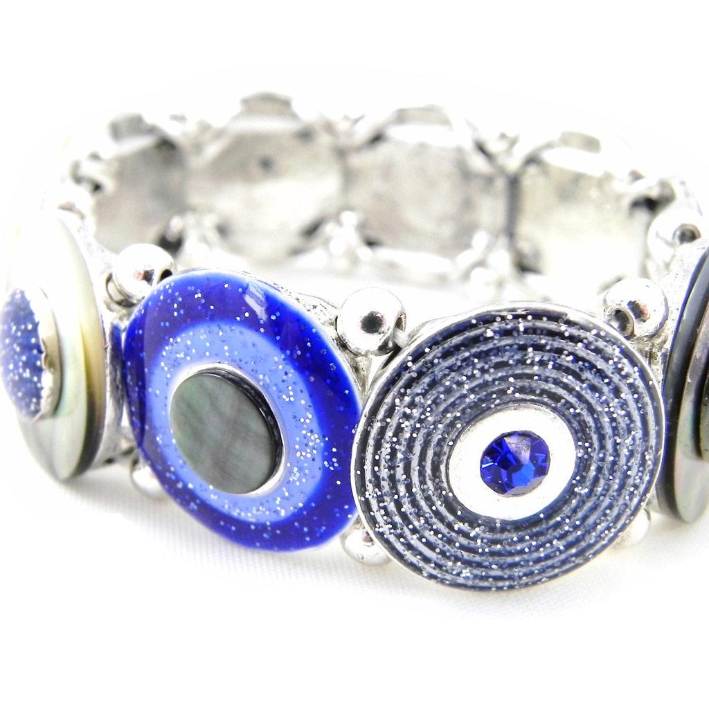NOA [H0850] - Blue 'Bora Bora' Designer Bracelet