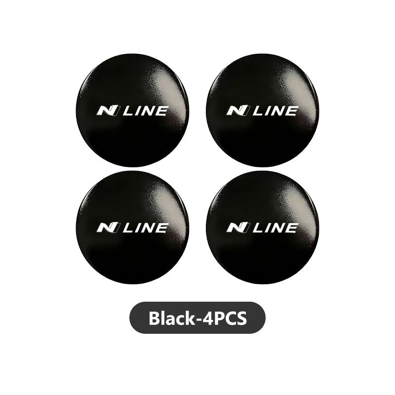 For Hyundai Car Styling Wheel Center Hub Caps Rim Cover Badge Emblem Stickers N Line i20 i30 Sonata Tucson Azera Elantra KK5