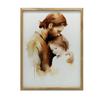 Safe Arms - Jesus With Little Boy Safe Arms - Jesus With Little Boy, 40X50 Cm, Gold Aluminum Frame, 230 Gsm Matte Paper