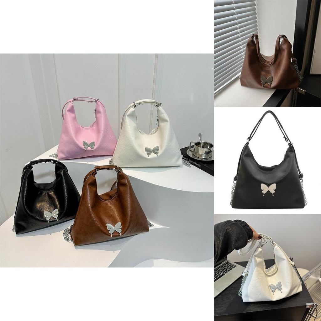 Chic Seam Stitching Tote Bag For Women 2024 Spring New Fashion Commuter Shoulder Bag
