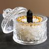 Transparent Glass Jar Storage Jar Wedding Candy Jar Wax Jar Glassware With Lid Spot Jewelry Boxes