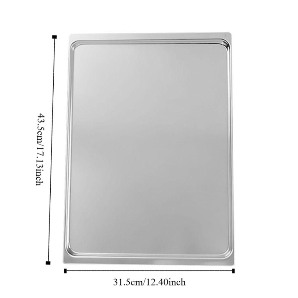 Rectangular Aluminium Zinc Zinc Alloy Baking Tray Non-stick Baking Pan Durable Oven Tray  Bread