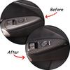 Carbon Fiber ABS Window Glass Lift Buttons Frame Trim For Corvette C6 2005-2013