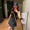 Temperament Sleeveless Waist Skinny A-word Vest Dress Children's Spring and Summer New High-end Small Black Dress