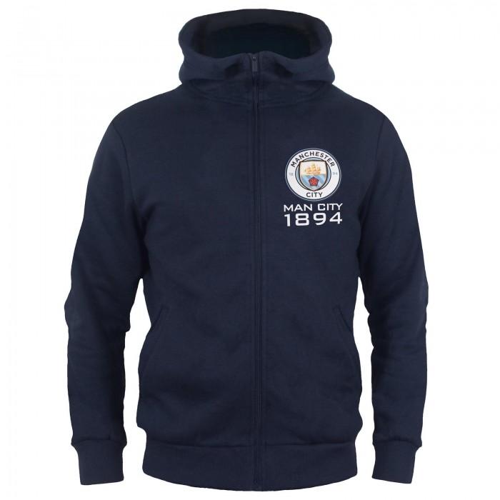 Manchester City FC Boys Fleece Full Zip Hoodie